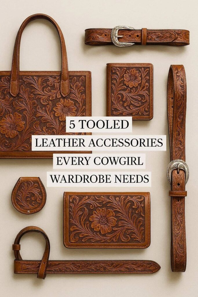 5 tooled leather accessories every cowgirl wardrobe needs