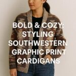 bold cozy styling southwestern graphic print cardigans