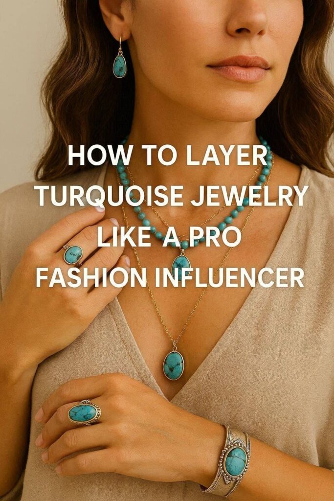 how to layer turquoise jewelry like a pro fashion influencer