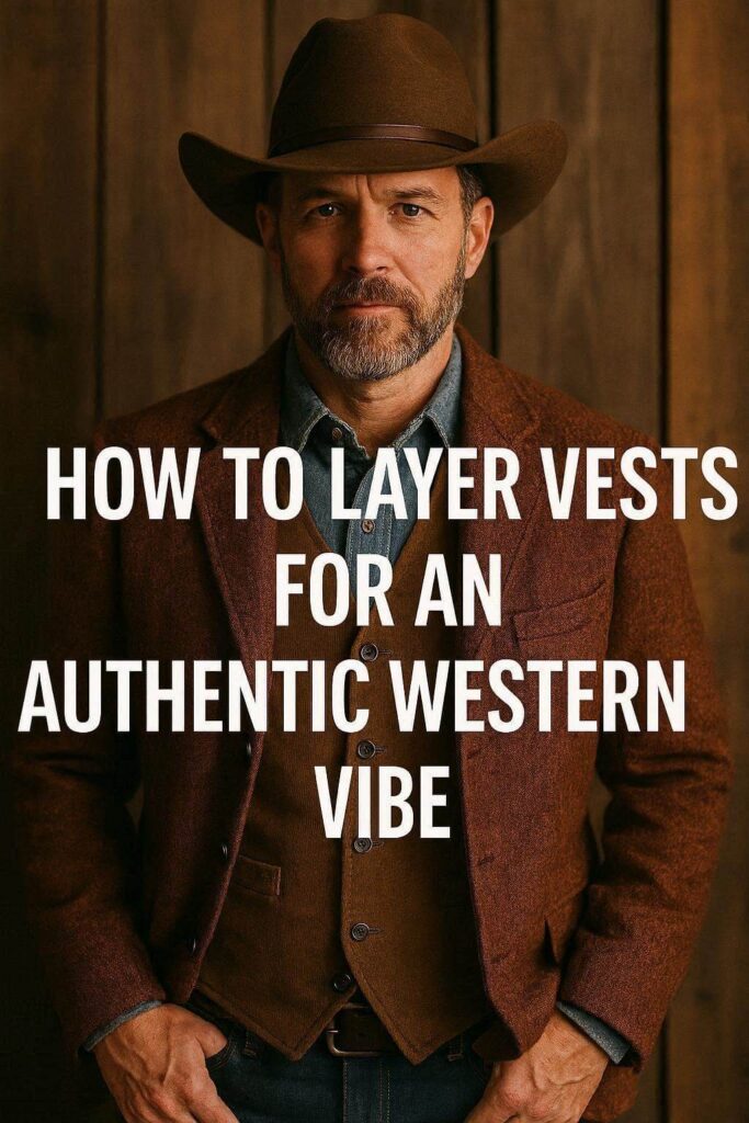 how to layer vests for an authentic western vibe