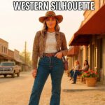 how to style flare jeans for a flattering western silhouette