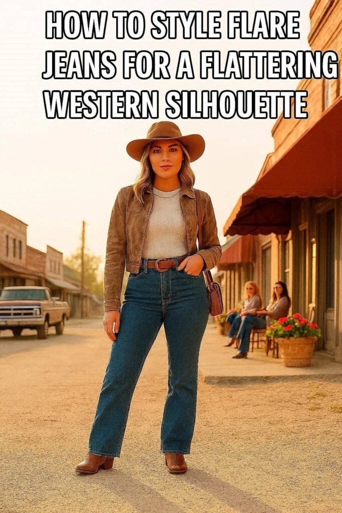 how to style flare jeans for a flattering western silhouette