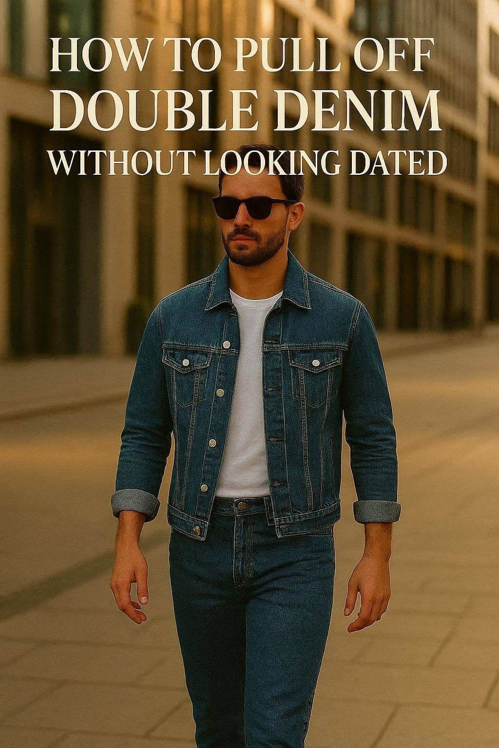 how to pull off double denim without