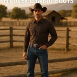 how your jeans should actually fit over cowboy boots