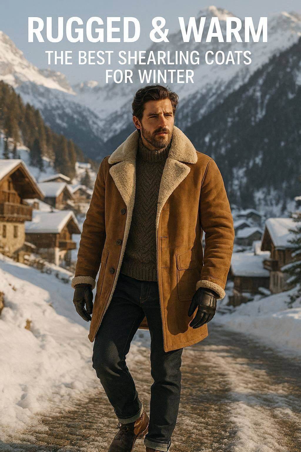 rugged and warm the best shearling coats