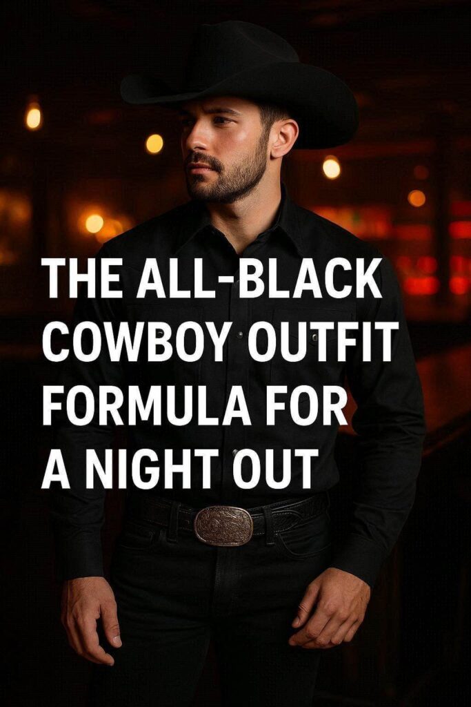 the all black cowboy outfit formula