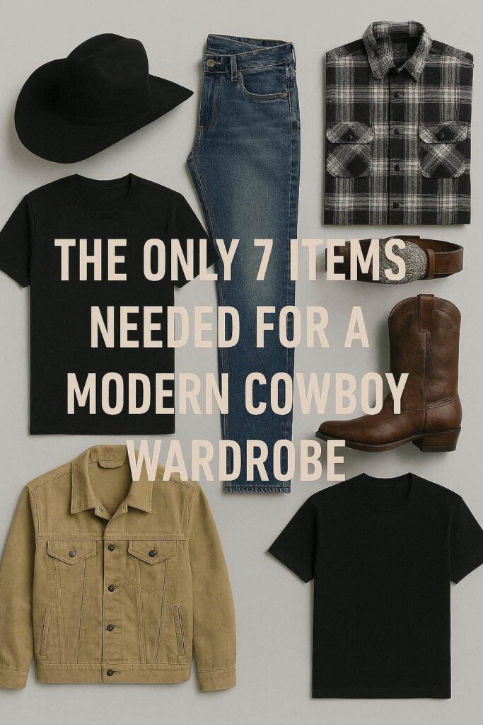 the only 7 items needed for a modern cowboy