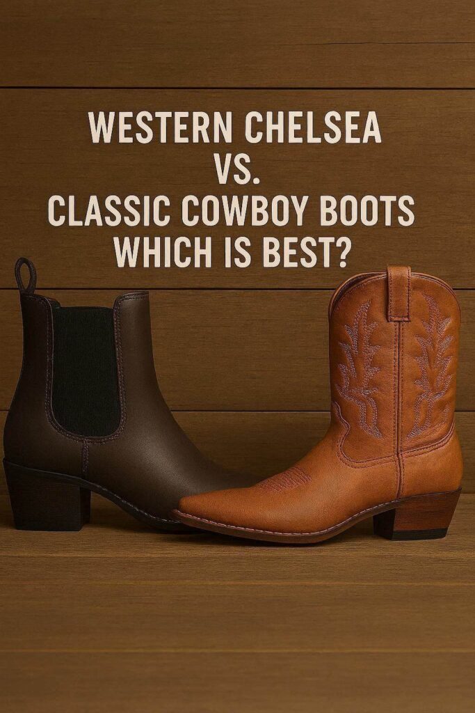 western chelsea vs classic cowboy boots