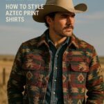 bold western layers how to style aztec shirts