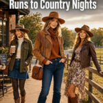 cute western fall outfits for women from coffee runs to country nights