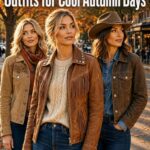 western women jacket outfits for autumn days